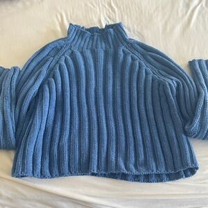 American Eagle Ribbed Funnel Neck Sweater